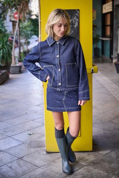 Vicka Denim Carbone