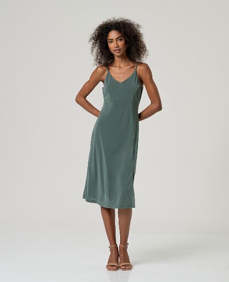 Strap Dress Bottle Green