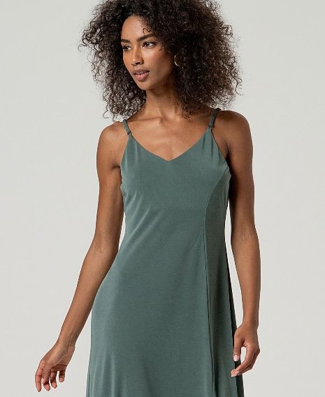 Strap Dress Bottle Green