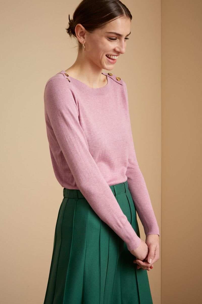Marie Top Cocoon Mauve Pink
