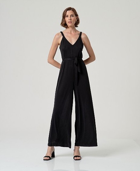 Strap Jumpsuit Black