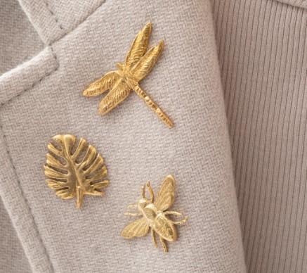 Brooch Dragonfly Gold