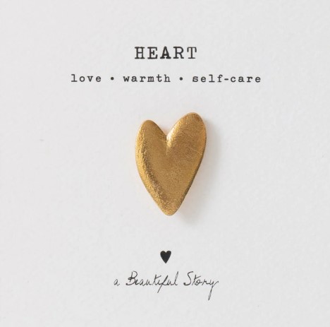 Brooch Heart Gold