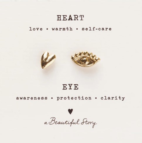 Brooch Set Heart Eye