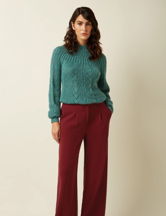 Joannie Raglan Top Orcia Smoke Green