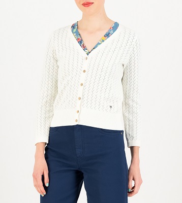 Sweet Petite White Pigtail Knit