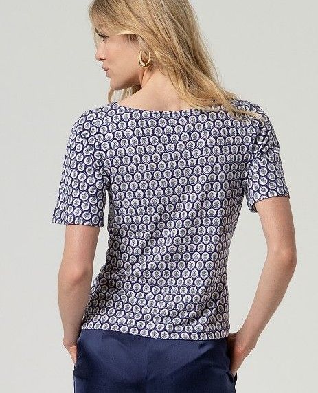 Boatneck T Shirt Blue