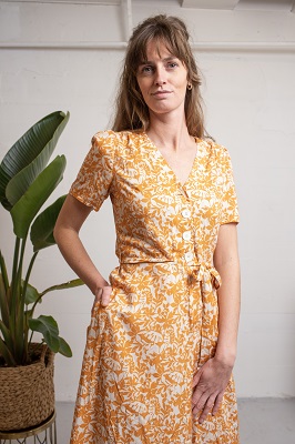Magnolia Dress Paradise Shimmer Orange