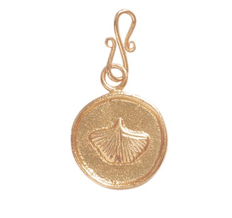 Ginkgo Vintage Coin Charm