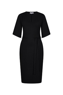 Nikki Dress Tricot De Luxe Black
