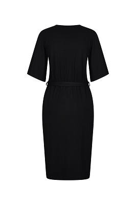 Nikki Dress Tricot De Luxe Black