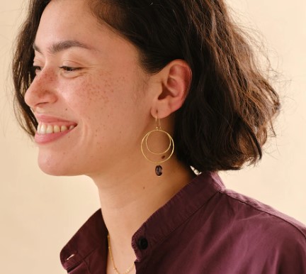 Enjoyable Garnet Earrings