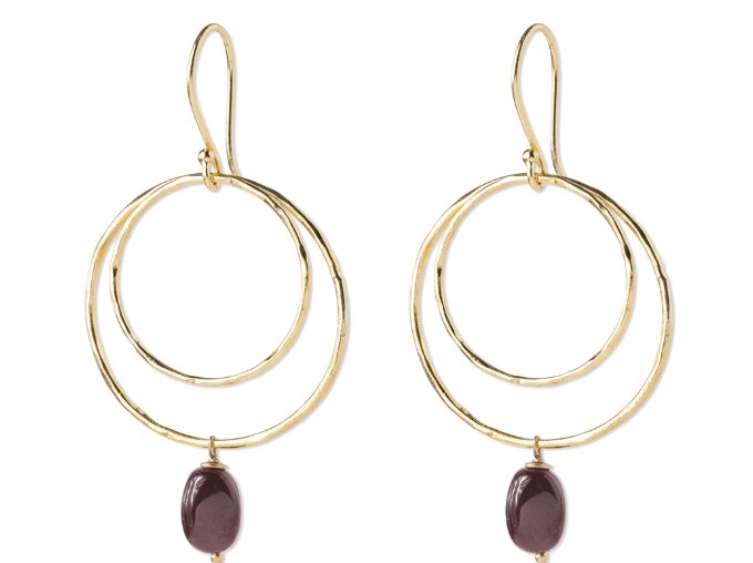 Enjoyable Garnet Earrings