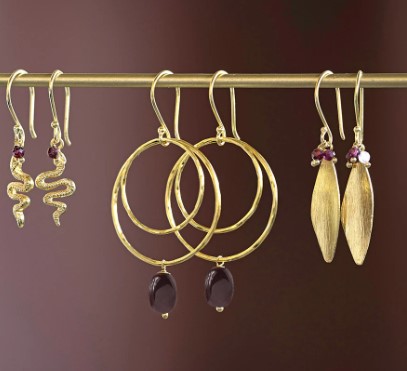 Enjoyable Garnet Earrings