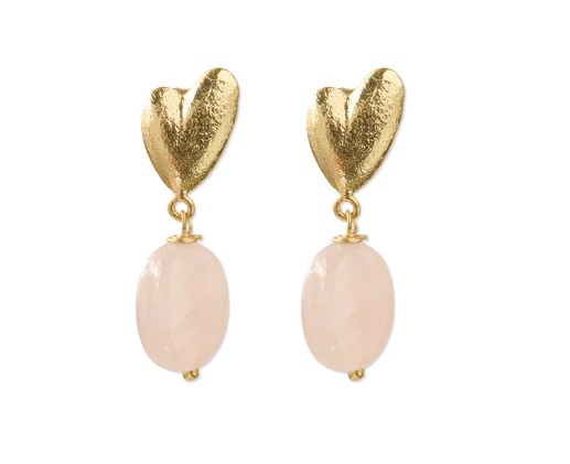 Heavenly Rose Quartz Earrings