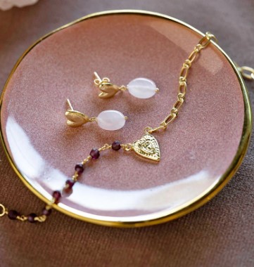 Heavenly Rose Quartz Earrings