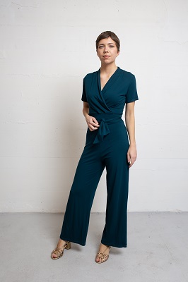 Emmylou Jumpsuit Tricot De Luxe Petrol
