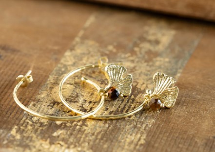 Solidarity Tiger Eye Earrings