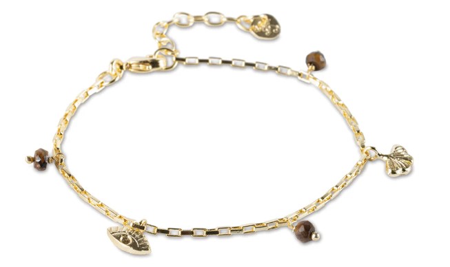Charmed Tiger Eye Bracelet
