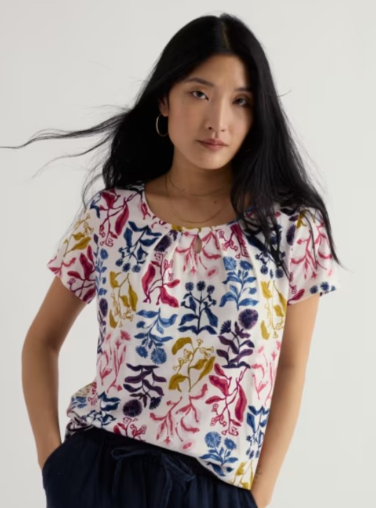 Appletree T Shirt Inky Botanical Chalk