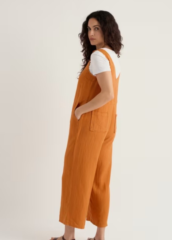 Salt Air Jumpsuit Linnen Amber