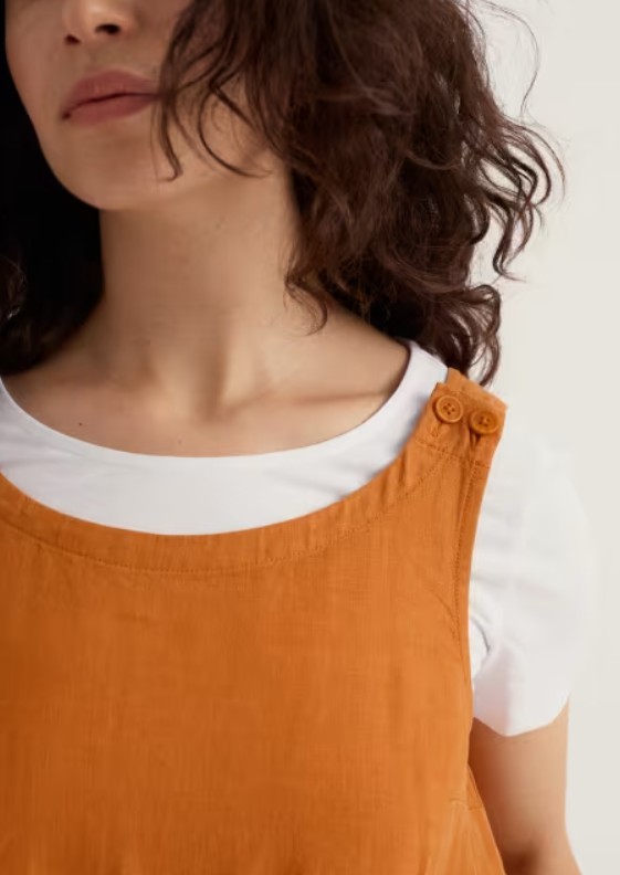 Salt Air Jumpsuit Linnen Amber