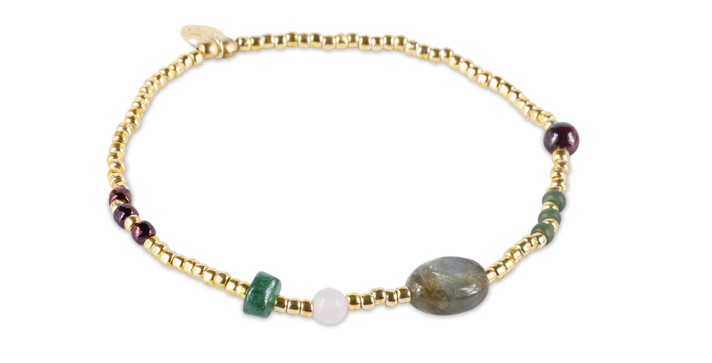 Amuse Labradorite Gemstone Mix Bracelet