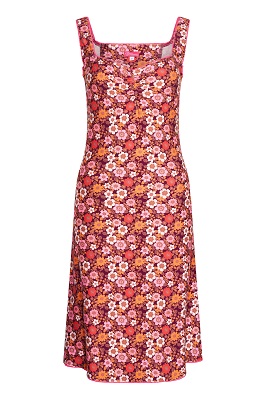 Dress Ifka Mille Fleurs Aubergine