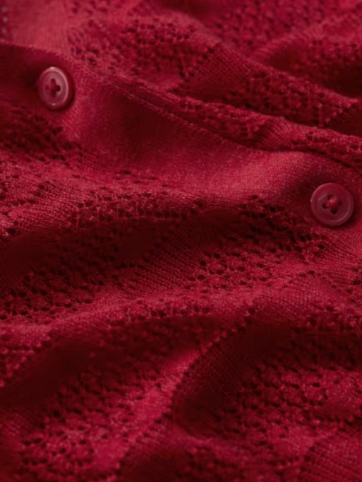 Sweet Day Cardigan Boat Red