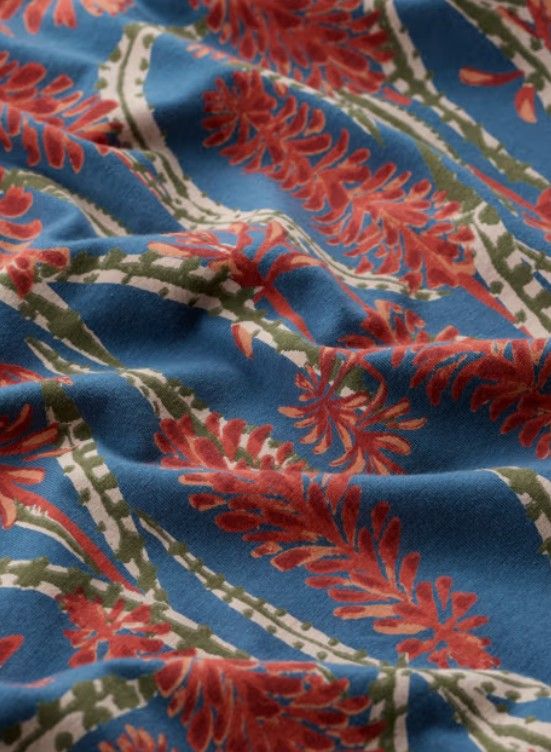Porthmeor Wave Dress Red Hot Poker Dust