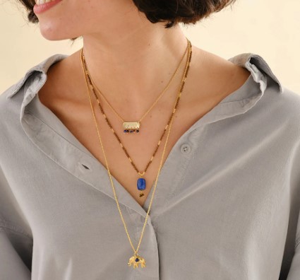 Fabulous Lapis Lazuli Tiger Eye Necklace