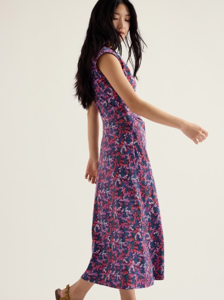 Fettling Dress Summer Fonds Purple Kale