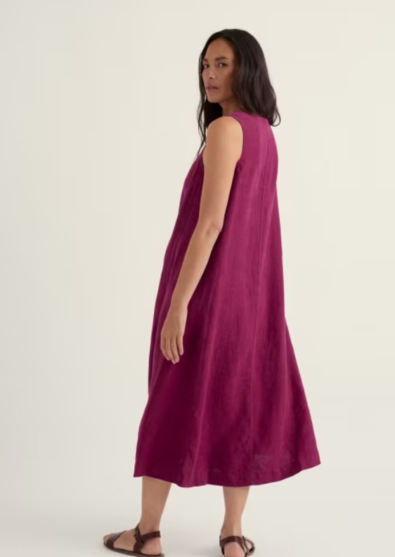 Cresting Wave Dress Dark Freesia