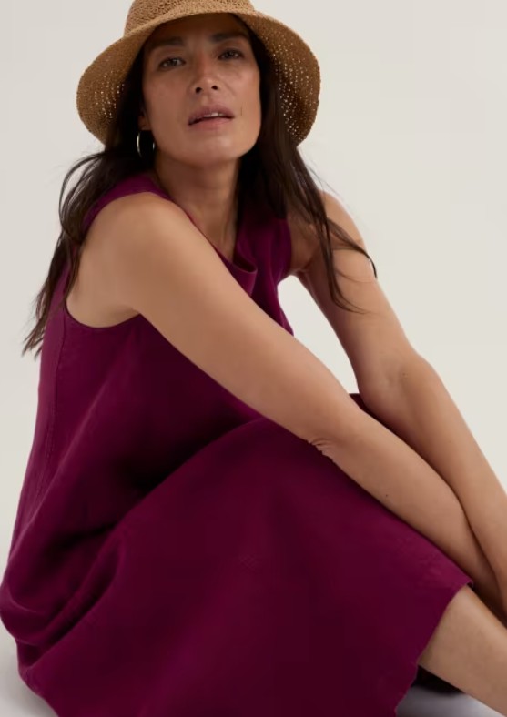 Cresting Wave Dress Dark Freesia