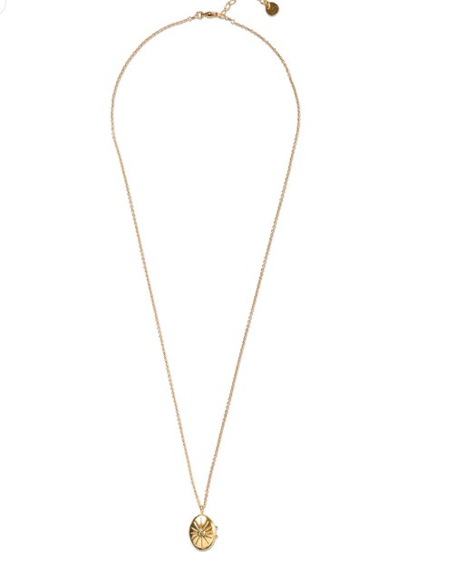 Oval Locked Small Peridot Necklace