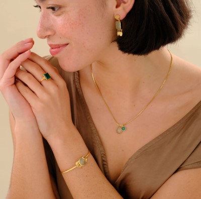 Devote Prehnite Green Onyx Necklace