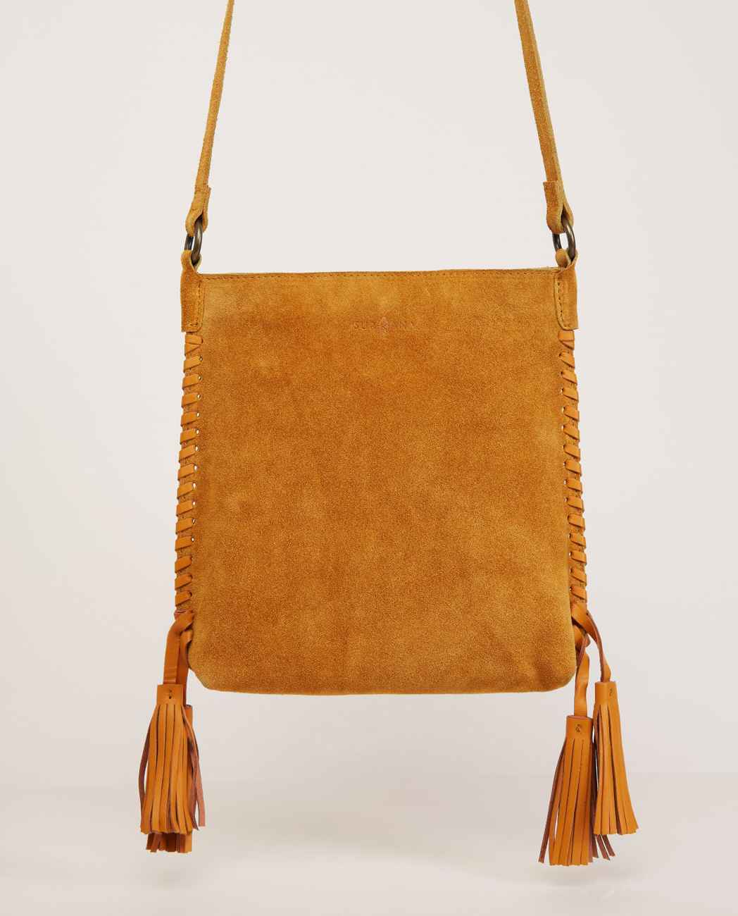 Small Shoulder Strap With Cross Handle Mustard