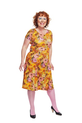 Hedvig Dress Illusion Orange