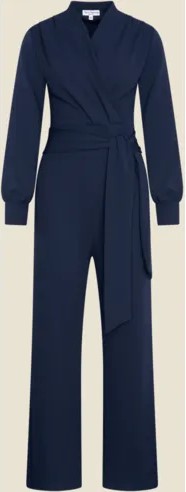 Emmylou Jumpsuit Jersey Crepe Navy