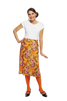 Lisa Skirt Illusion Orange