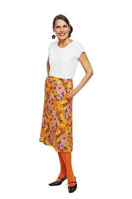 Lisa Skirt Illusion Orange