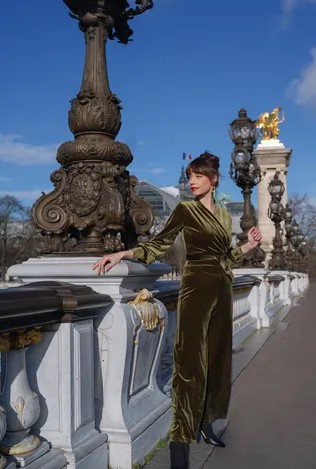 Emmylou Jumpsuit Steam Velvet Olive
