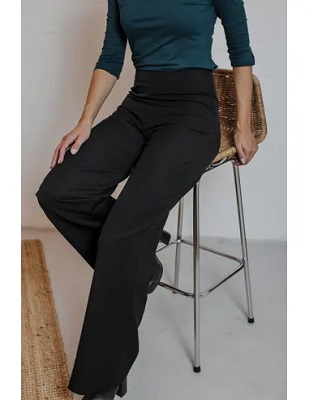 Marlene Pants Black Gabardine