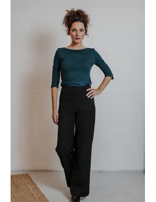 Marlene Pants Black Gabardine