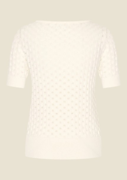 Ella Knit Top Ecru