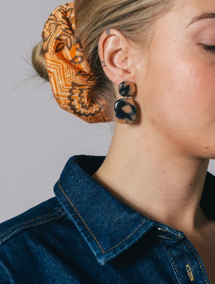 Earrings Nina Tortoise /  Sand