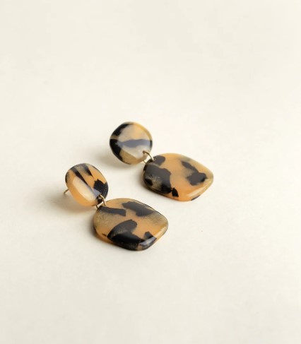 Earrings Nina Tortoise /  Sand