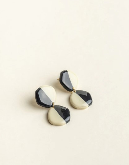 Earrings Ivy Anthracie / Ivory