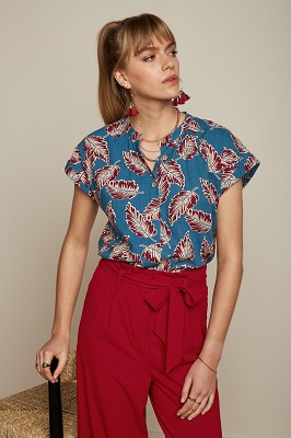 Stella Blouse Dominica Orient Blue