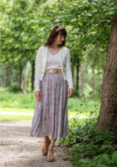 Long Skirt Printemps Viscose